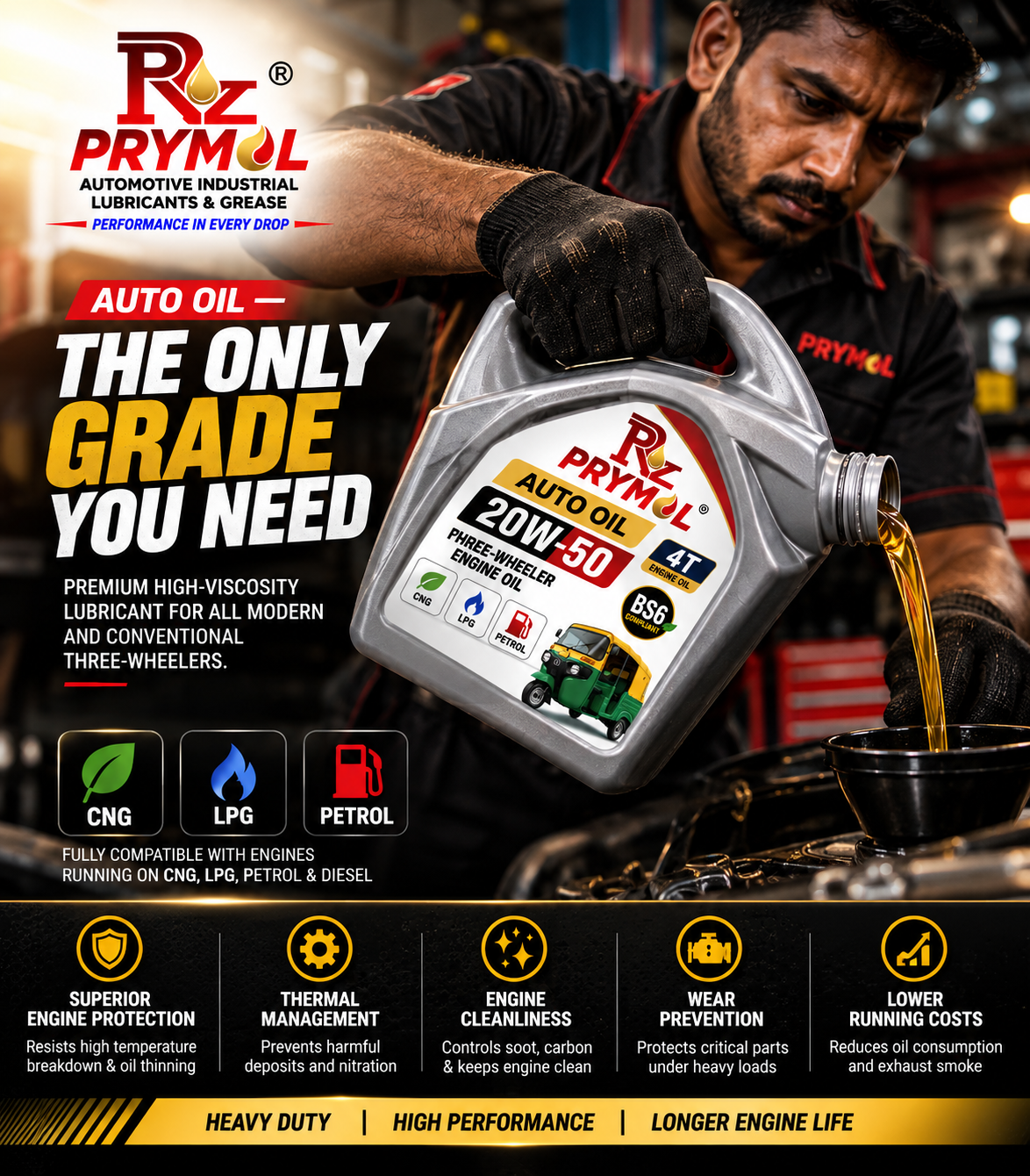 Prymol Auto Oil 20W50